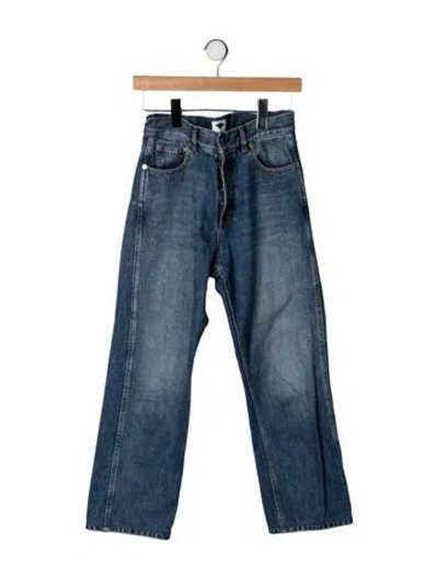 Pre-owned Dior High-rise Straight Leg Jeans In Blue