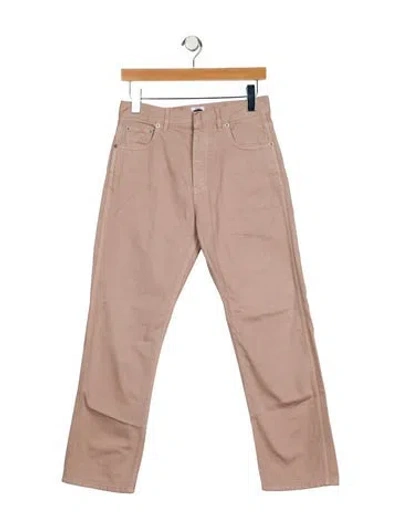 Pre-owned Dior High-rise Straight Leg Jeans In Neutral