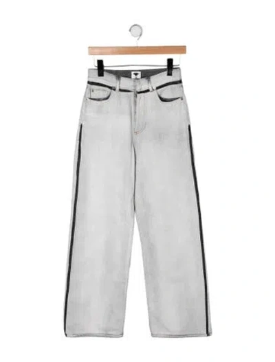 Pre-owned Dior High-rise Straight Leg Jeans In Neutrals