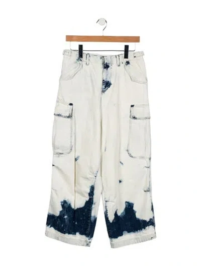 Pre-owned Dior High-rise Wide Leg Jeans In Blue