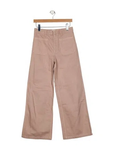 Pre-owned Dior High-rise Wide Leg Jeans In Neutral