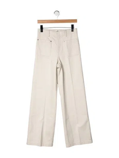 Pre-owned Dior High-rise Wide Leg Jeans In Neutrals