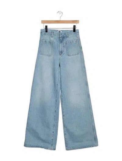 Pre-owned Dior High-rise Wide Leg Jeans W/ Tags In Blue