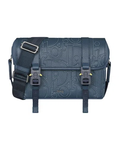 Dior Hit The Road Flap Messenger Bag In Blue