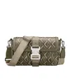 Dior Hit The Road Logo Satchel Bag In Green