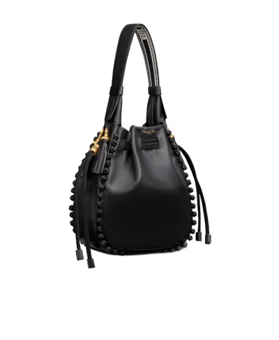 Dior Homeless Bucket Shoulder Bag In Black
