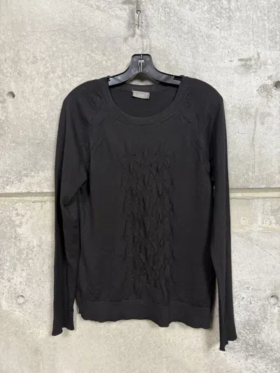 Pre-owned Dior Homme 2007 Hedi Slimane Thin Wool Knit Sweater In Black