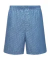 Dior Oblique Shorts In Blue