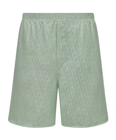 Dior Homme All-over Patterned Shorts In Gray