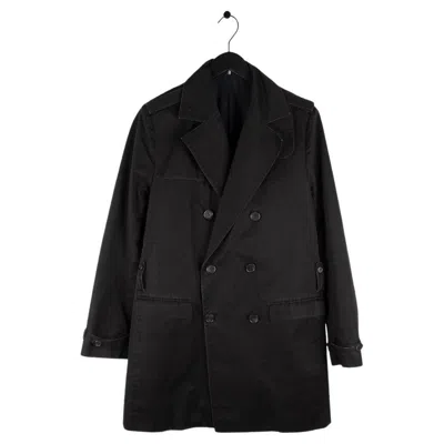 Pre-owned Dior Homme Aw03 Men Trench Coat Size 50it(m) S075 In Black