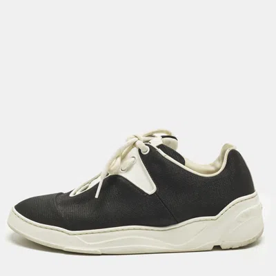 Pre-owned Dior Homme B17 Size 40 Black Leather And Mesh Lace Up Sneakers
