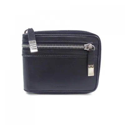 Pre-owned Dior Homme Black Bill Wallet (bi-fold) ()