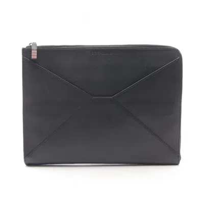 Pre-owned Dior Homme Black Leather Clutch Bag ()