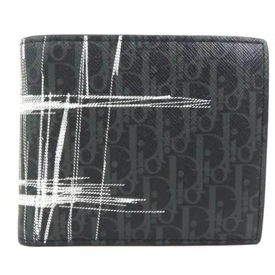 Pre-owned Dior Homme Black Leather Wallet (bi-fold) ()
