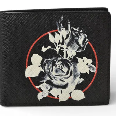 Pre-owned Dior Homme Black Leather Wallet (bi-fold) ()