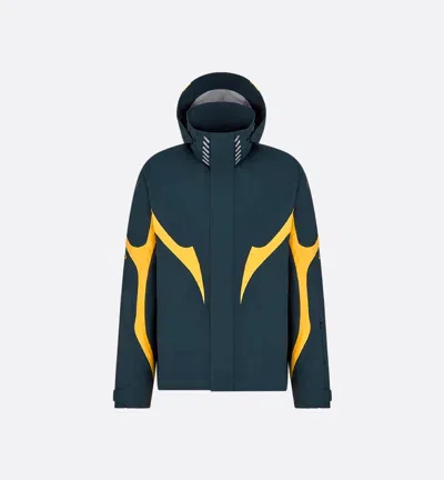 Dior Homme Black Polyamide Jacket In Blue