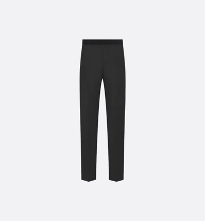 Dior Homme Black Wool Mohair Regular Pants