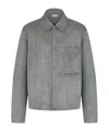 Dior Homme Blouson Collared Button-up Jacket In Animal Print