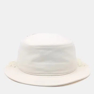 Pre-owned Dior Homme Bucket Hat In Cream