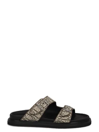 Dior Homme Buckled Open Toe Sandals In Black