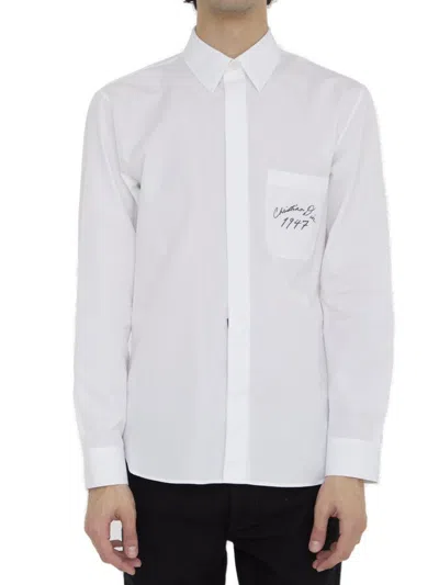 Dior Homme Buttoned Long In White