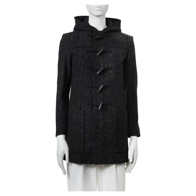 Pre-owned Dior Homme By Kris Van Assche Classic Grey Textured Duffelcoat 44 In Gray