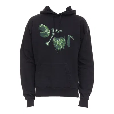 Pre-owned Dior Homme Cactus Jack Black Green Cotton Graphic Logo Print Hoodie Xxs