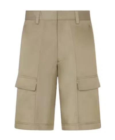 Dior Homme Cargo Bermuda Shorts In Nude