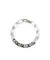 Dior Brass Link Bracelet With Silver And Ruthenium Finish In Metallic