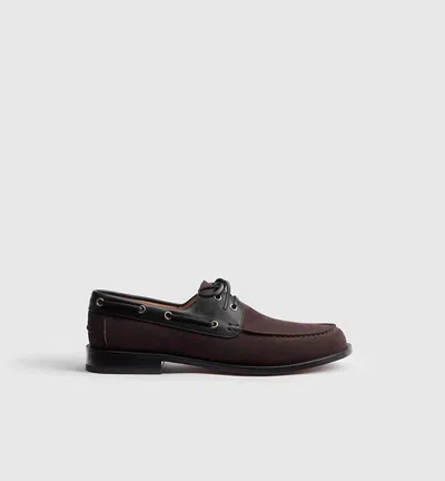 Dior Homme Derby Shoe In Burgundy