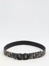 Dior Homme Logo Buckle Reversible Belt In Black