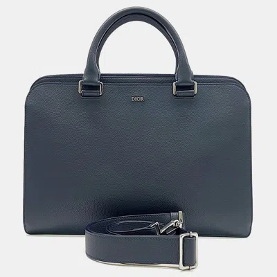 Pre-owned Dior Homme Document Bag In Black