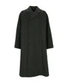 Dior Homme Double-breasted Long-sleeved Coat In Black