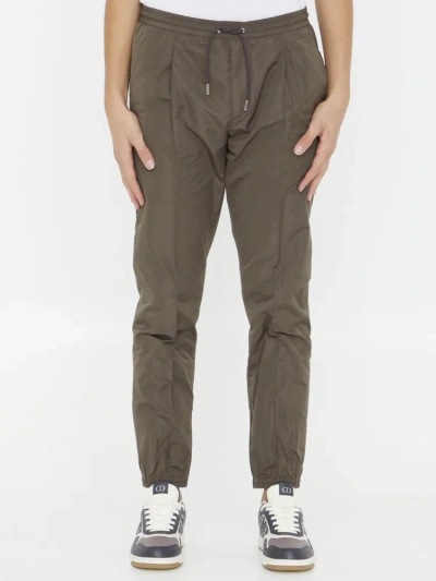 Dior Homme Drawstring Straight Leg Trousers In Beige