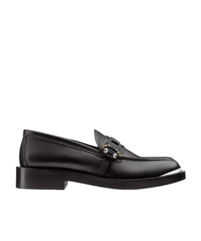 Dior Homme Evidence Buckle Detailed Loafer In Black