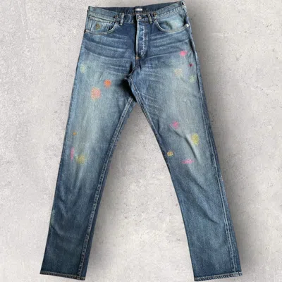 Pre-owned Dior Homme Fireworks Denim In Blue