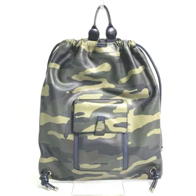 Pre-owned Dior Homme Green Leather Backpack ()