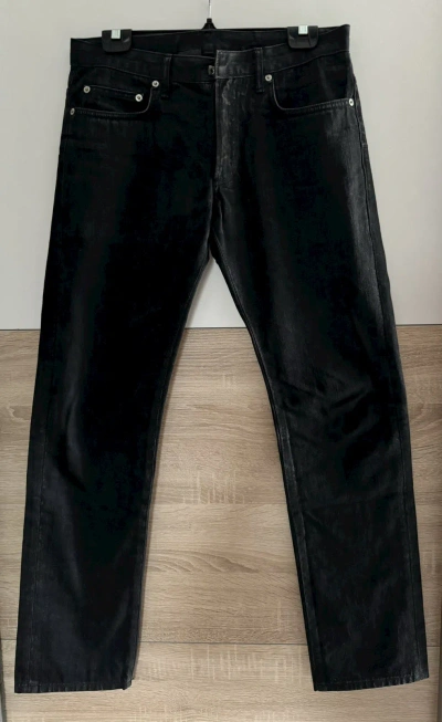 Pre-owned Dior Homme Hedi Slimane Aw07 Sharp Notation Jeans In Black