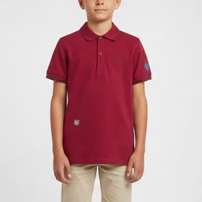 Pre-owned Dior Homme Kids Red Cotton Pique Short Sleeve Top 12 Yrs