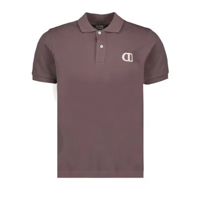 Dior Homme Logo Embroidered Polo Shirt In Brown