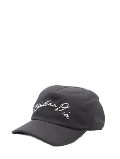 Dior Homme Logo Patch Baseball Cap In Black