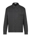 Dior Logo Patch Long-sleeved Jacket In Black