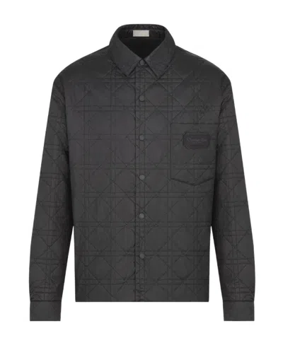 Dior Homme Logo Patch Long-sleeved Jacket In Black