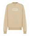 Dior Homme Logo Patch Round-neck Sweater In Nude