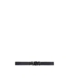 Dior Homme Logo Plaque Belt In Black