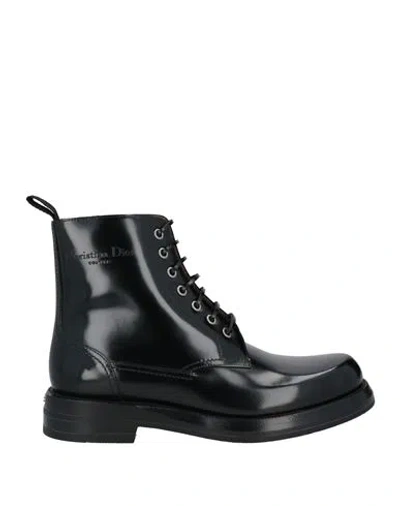 Dior Homme Man Ankle Boots Black Size 9 Calfskin
