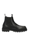 Dior Homme Man Ankle Boots Black Size 9 Calfskin In Black