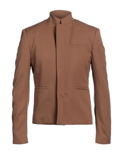 Dior Homme Man Blazer Brown Size 38 Virgin Wool