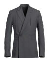 Dior Double-breasted Wool Blazer With Peak Lapel In Grey