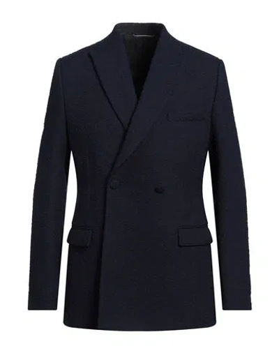 Dior Homme Man Blazer Midnight Blue Size 38 Wool, Polyester, Cotton, Polyamide